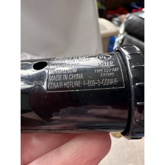 CONAIR 3/4" Instant Heat Curling Iron Chrome and Black 25 Settings Tested Works - Picture 10 of 16